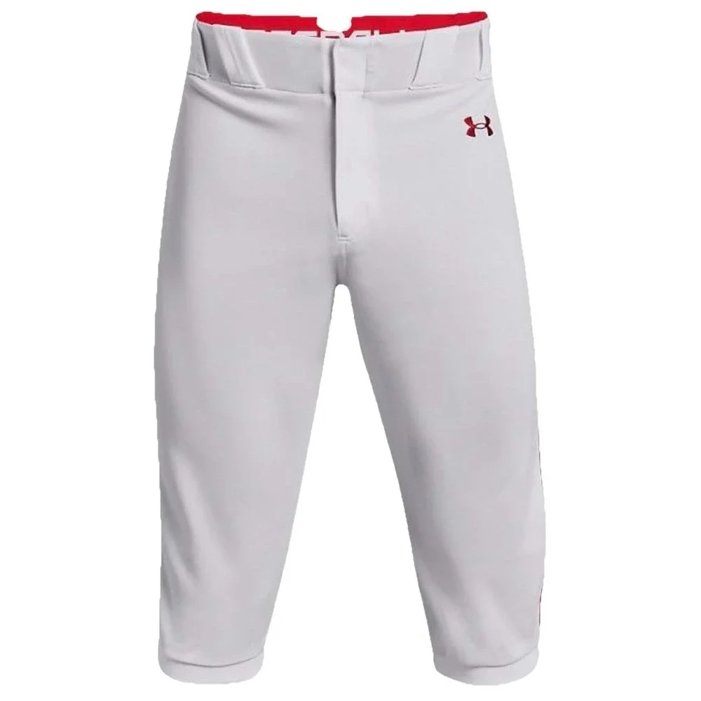 Under‎ Armour Baseball Pants Mens S Small White Red Gameday Vanish Piped Knicker